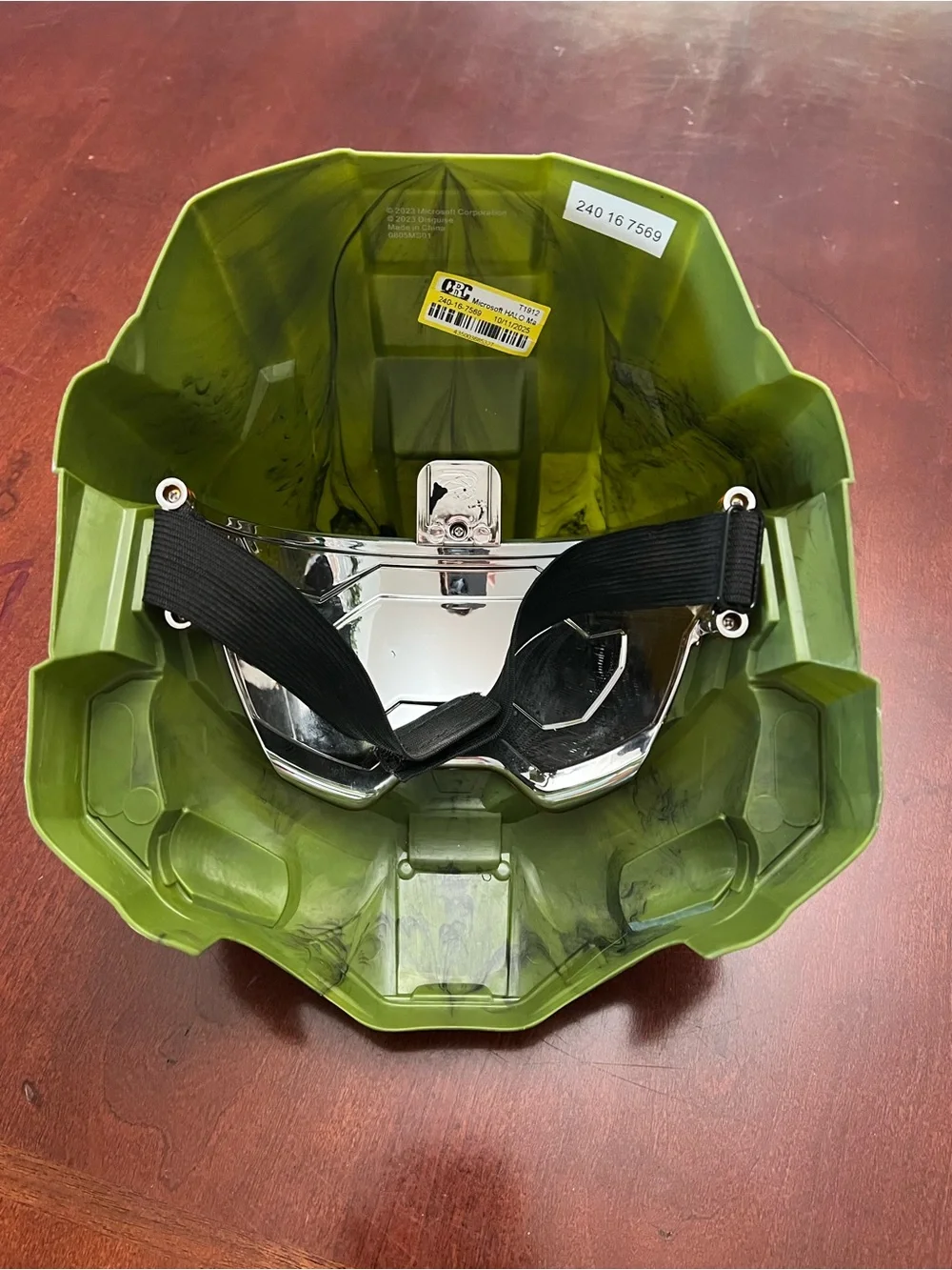 Microsoft Master Chief Costume - Green with Gold Visor
